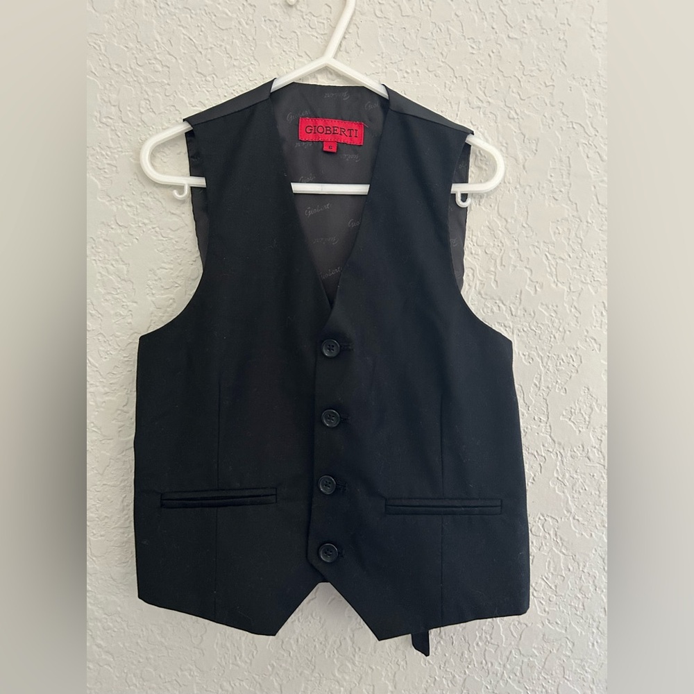 Gioberti Black Kids Vest